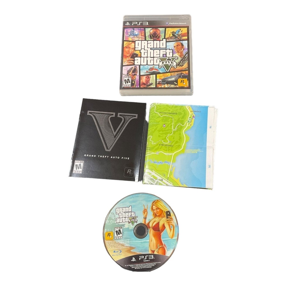 Grand Theft Auto V PS3 Complete Edition With Map & Manual